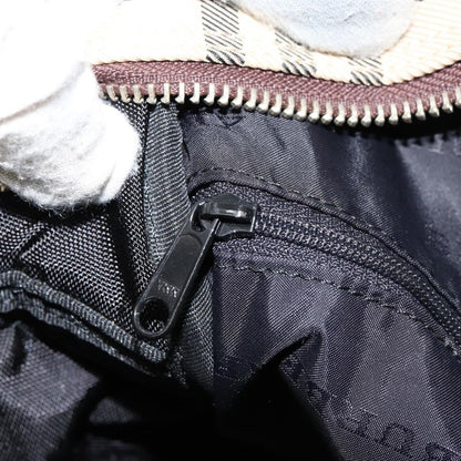 Burberry Nova Check Bowling Bag Canvas, BEIGE, NYLON, Handbag