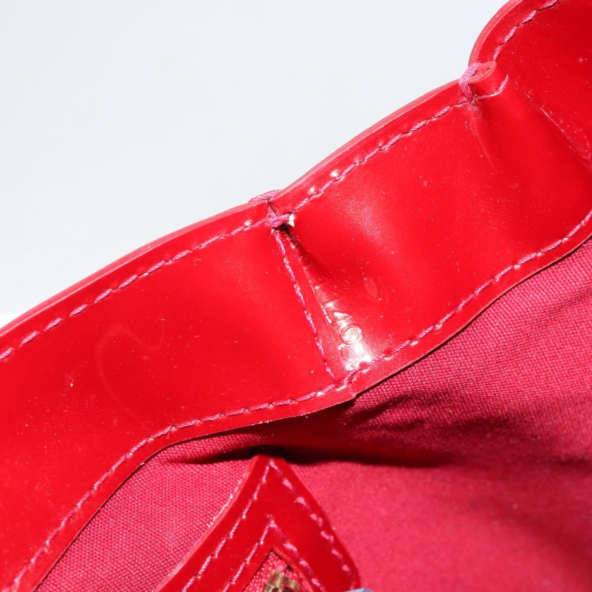 Louis Vuitton Wilshire Handbag Monogram Vernis, RED, PATENT_LEATHER, Handbag