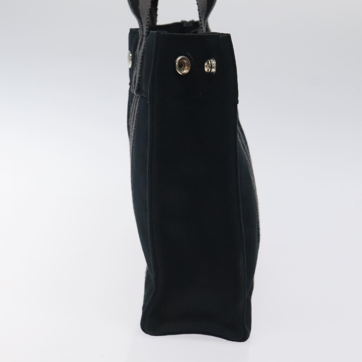 Hermes Fourre Tout Tote Canvas, BLACK, CANVAS, Tote bag