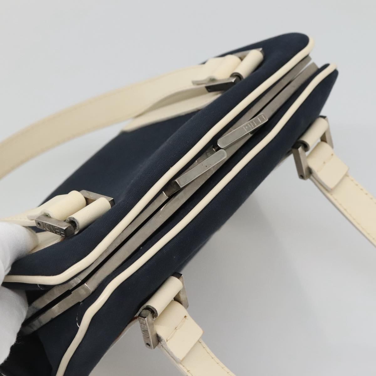 Fendi Vintage Top Handle Bag PVC, NAVY, CANVAS, Handbag