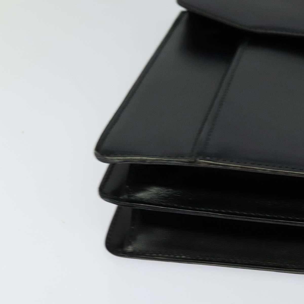 Bally Vintage Handbag Leather, BLACK, LEATHER, Handbag