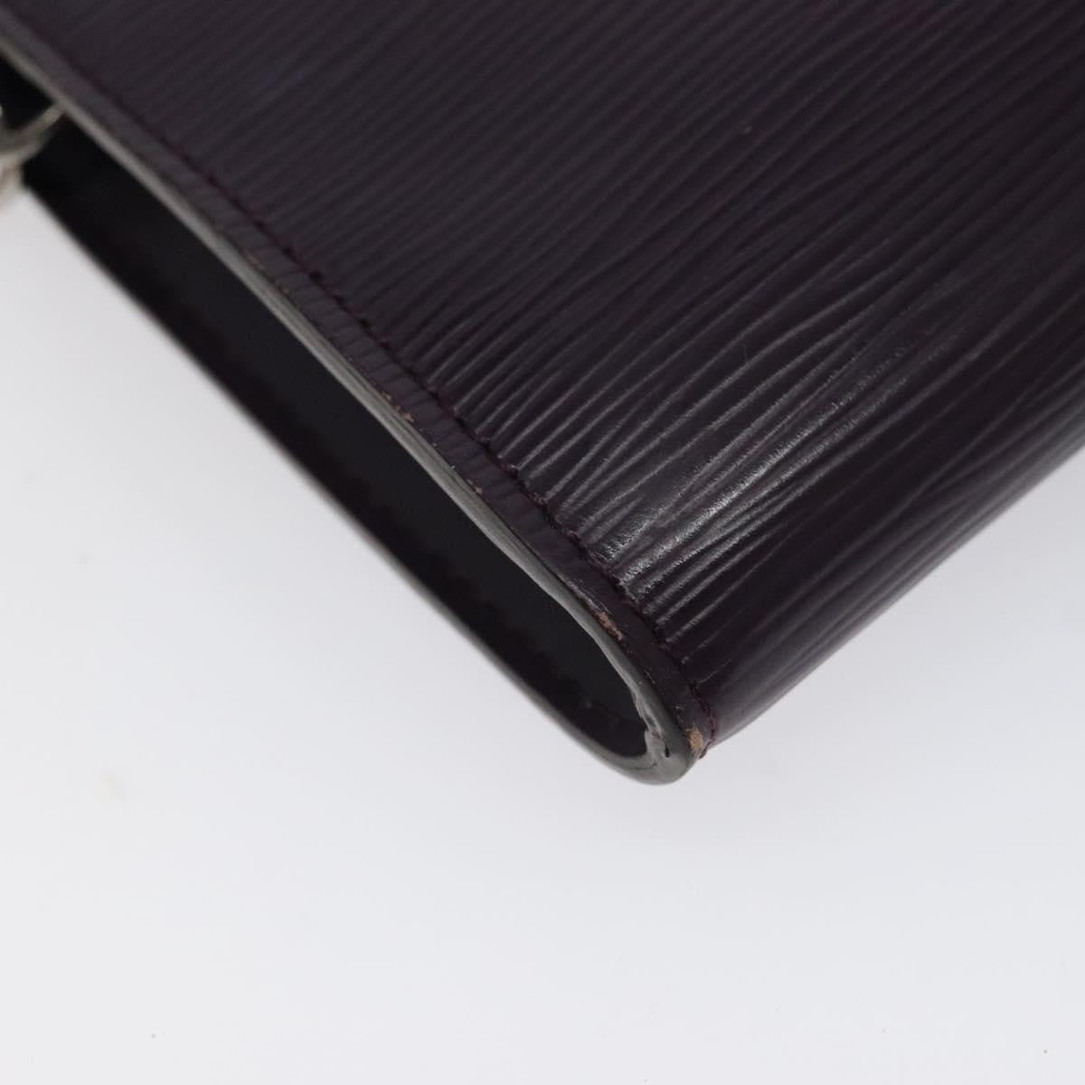 Louis Vuitton Pochette Accessoires Epi Leather, PURPLE, LEATHER, Clutche & pouche