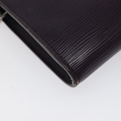 Louis Vuitton Pochette Accessoires Epi Leather, PURPLE, LEATHER, Clutche & pouche