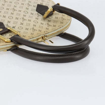 Louis Vuitton Alma Handbag Mini Lin Monogram, KHAKI, CANVAS, Handbag