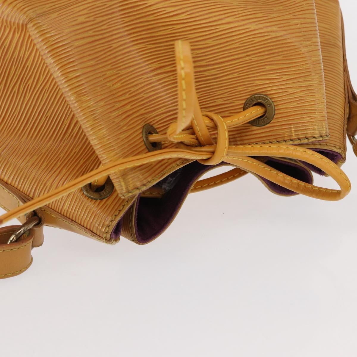 Louis Vuitton Petit Noe Handbag Epi Leather, YELLOW, LEATHER, Shoulder bag
