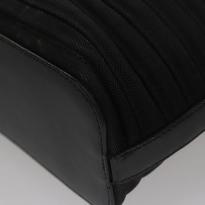 Gucci Vintage Bamboo Handle Tote Nylon, BLACK, NYLON, Tote bag