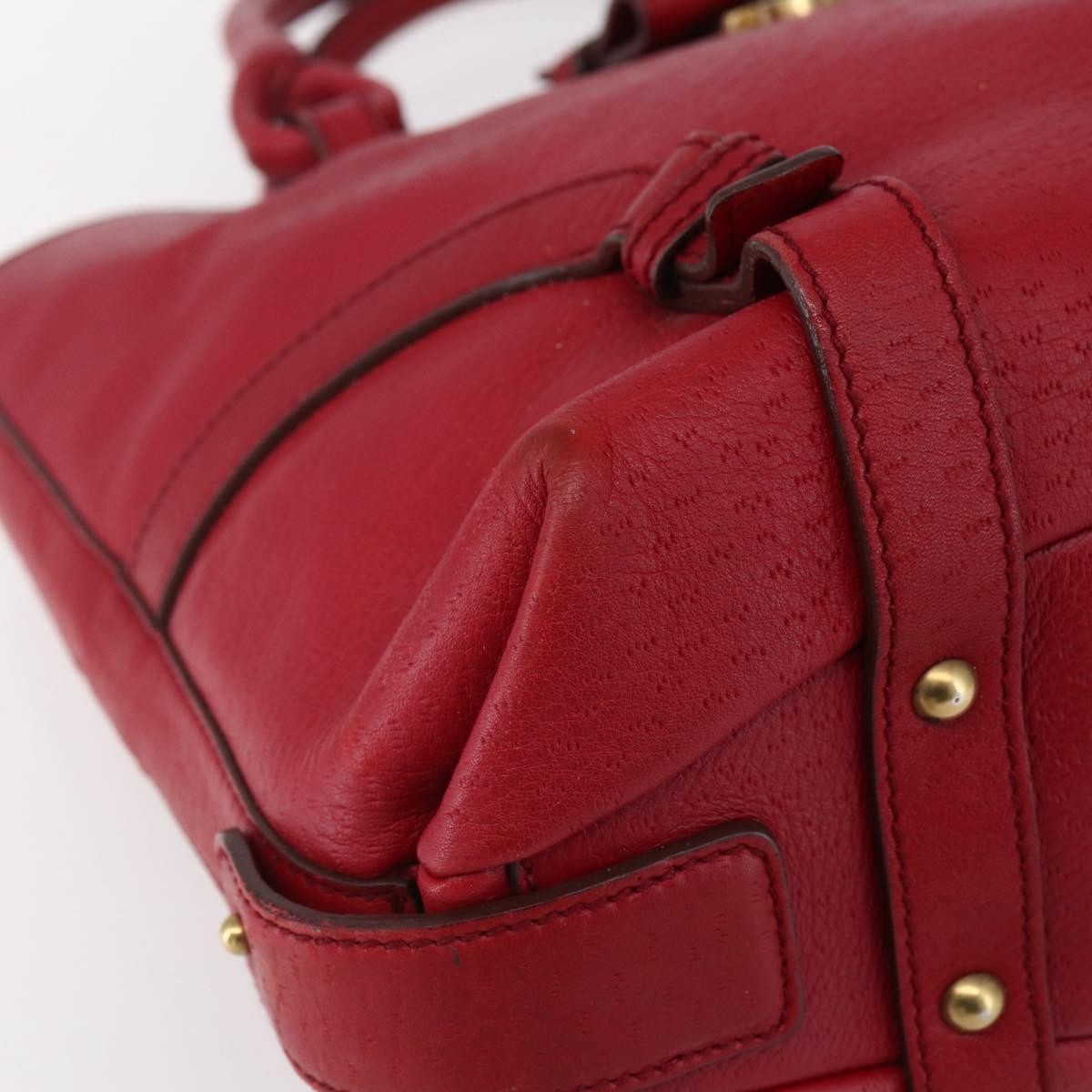 Salvatore Ferragamo Vintage Handbag Leather, RED, LEATHER, Handbag