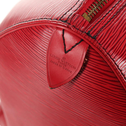 Louis Vuitton Keepall Bag Epi Leather, RED, LEATHER, Travel bag