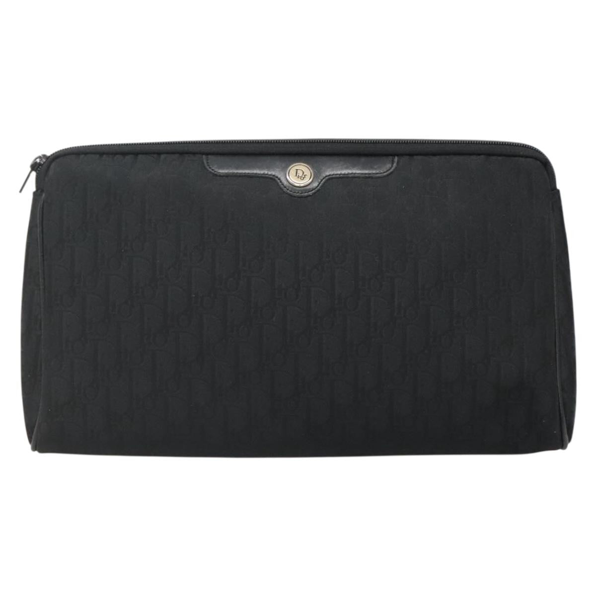Christian Dior Trotter pouch Diorissimo Canvas, BLACK, CANVAS, Clutche & pouche