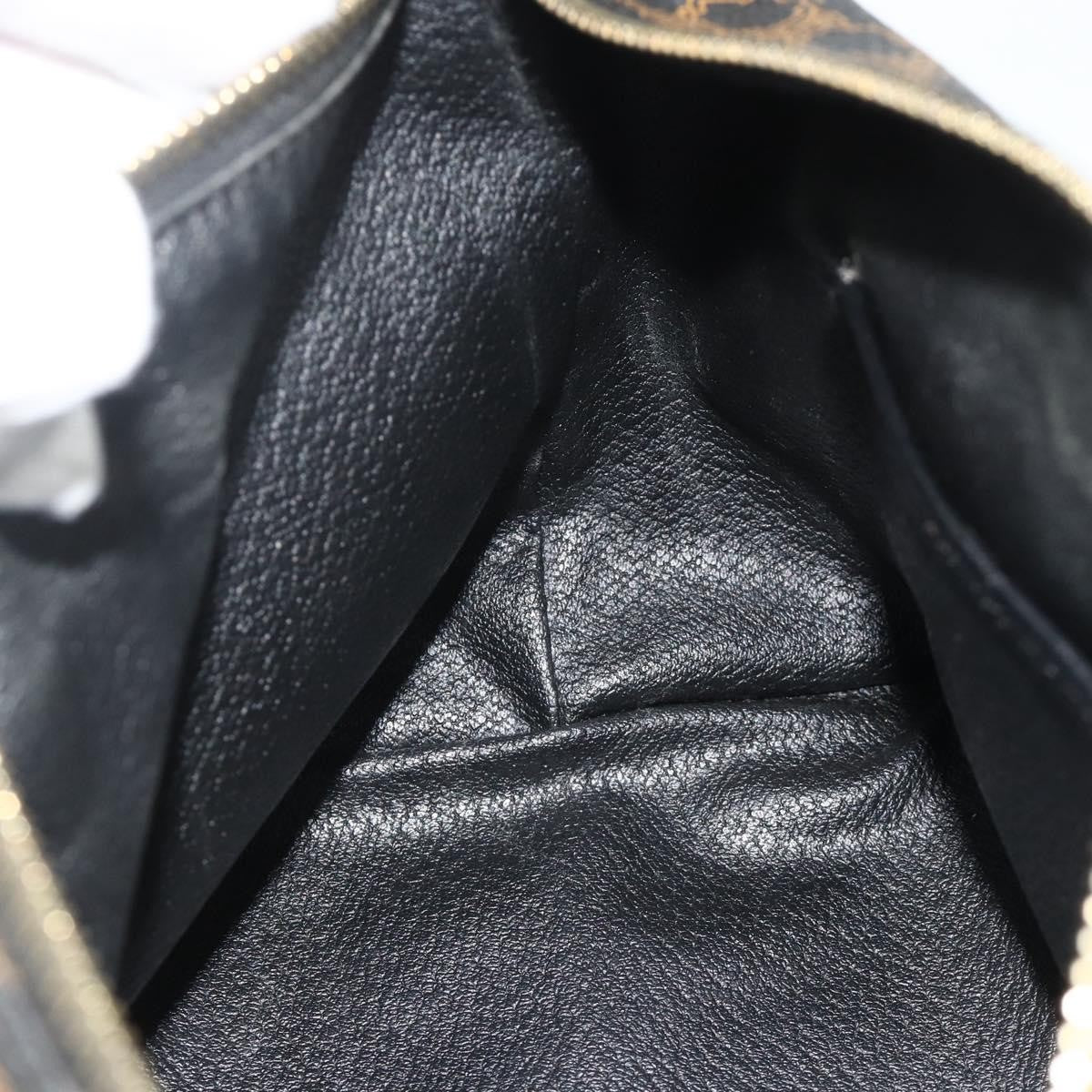 Celine Vintage Macadam Shoulder Bag Macadam Canva  Vinyl, Black, Canvas, Handbag