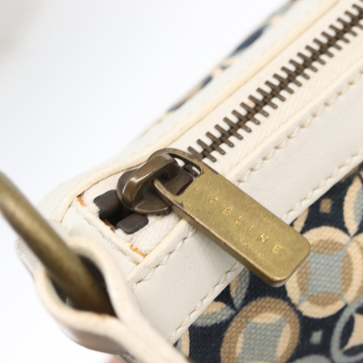 Celine Vintage Pochette Shoulder Bag Canvas, NAVY, CANVAS, Clutche & pouche