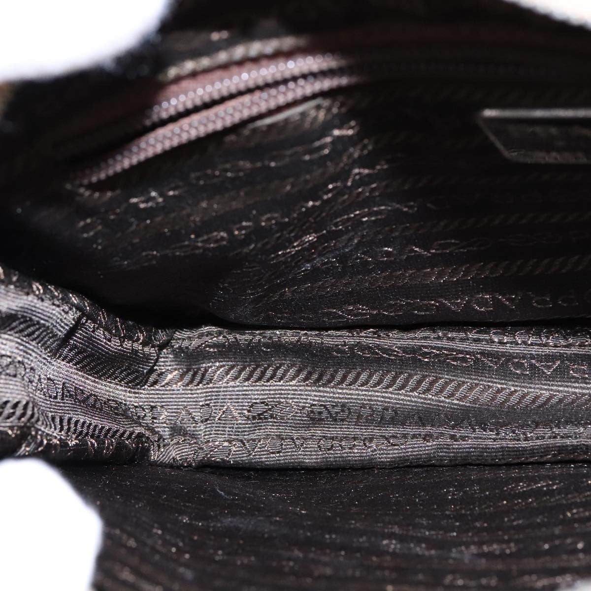 Prada Vintage Shoulder Bag Leather, BEIGE, LEATHER, Shoulder bag