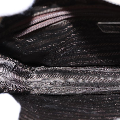 Prada Vintage Shoulder Bag Leather, BEIGE, LEATHER, Shoulder bag