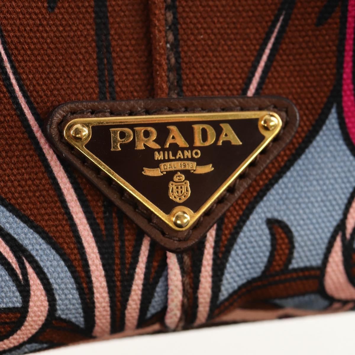 Prada Canapa Open Tote Canvas, MULTICOLOUR, CANVAS, Tote bag