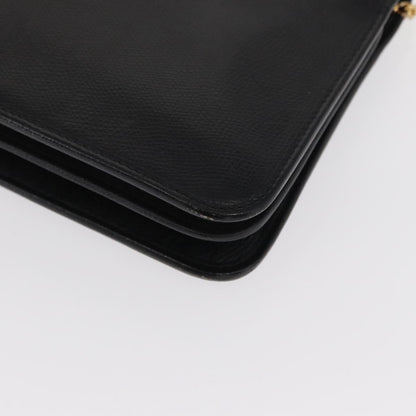 Christian Dior Vintage Shoulder Bag Leather, Black, Leather, Shoulder Bag