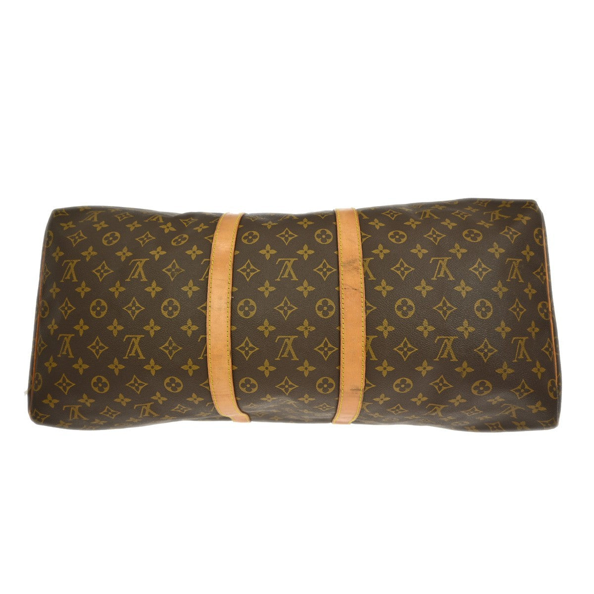 Louis Vuitton Keepall Bag Monogram Canvas, BROWN, CANVAS, Travel bag