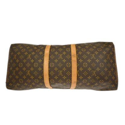 Louis Vuitton Keepall Bag Monogram Canvas, BROWN, CANVAS, Travel bag