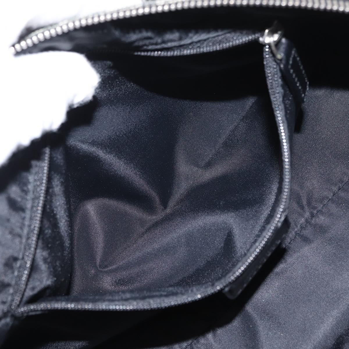 Christian Dior Vintage Trotter Zip Shoulder Bag Diorissimo Canvas, BLACK, CANVAS, Shoulder bag