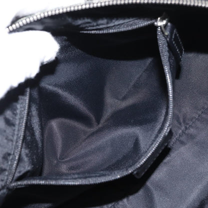 Christian Dior Vintage Trotter Zip Shoulder Bag Diorissimo Canvas, BLACK, CANVAS, Shoulder bag