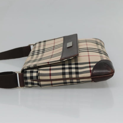 Burberry Nova check Shoulder bag Canvas, BEIGE, CANVAS, Shoulder bag