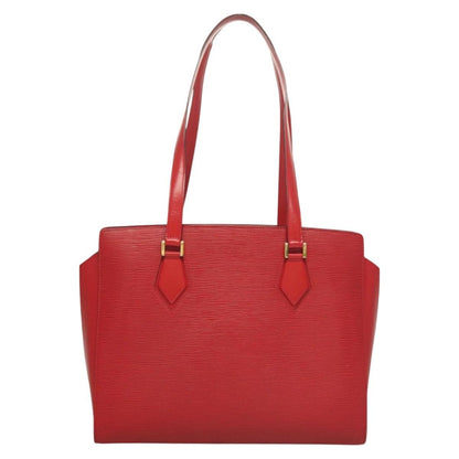 Louis Vuitton Sac Plat NM Bag Epi Leather, RED, LEATHER, Handbag