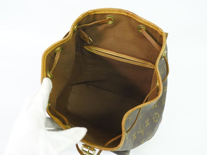 Louis Vuitton Vintage Montsouris Backpack Monogram Canvas, BROWN, CANVAS, Backpack