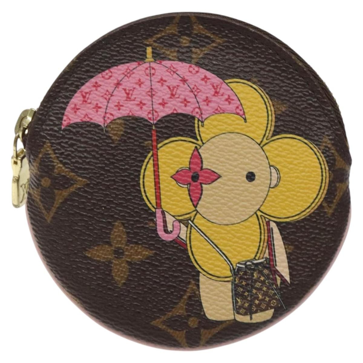 Louis Vuitton Round Coin Purse Limited Edition Monogram Canvas, BROWN, CANVAS, Wallets