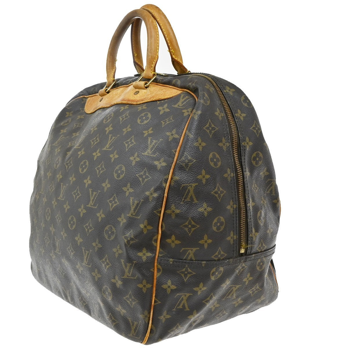 Louis Vuitton Evasion Travel Bag Monogram Canvas, BROWN, LEATHER, Travel bag