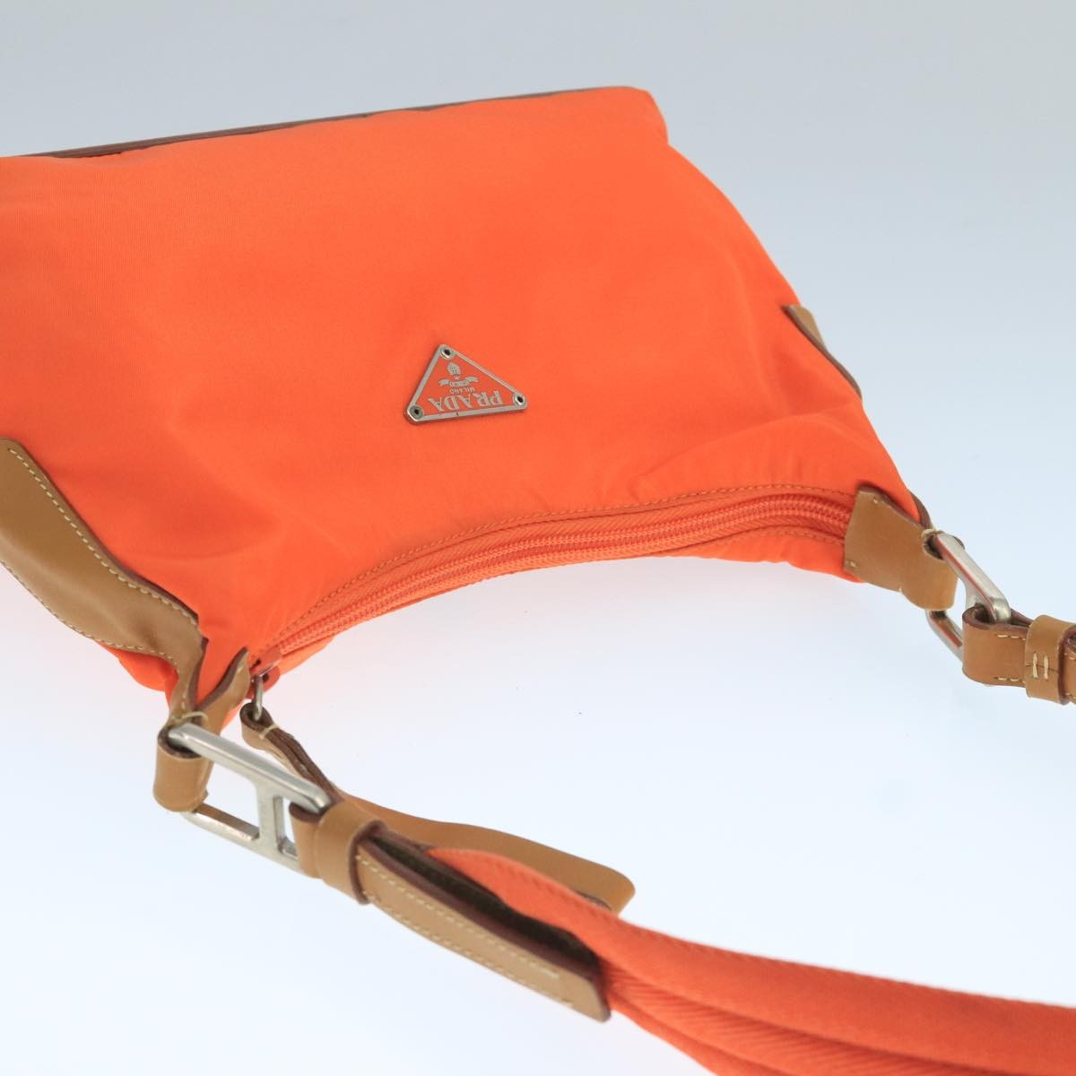 Prada Vintage Shoulder Bag Tessuto, ORANGE, NYLON, Shoulder bag