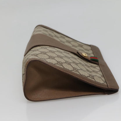 Gucci Vintage old clutch Canvas, BEIGE, PVC, Clutche & pouche