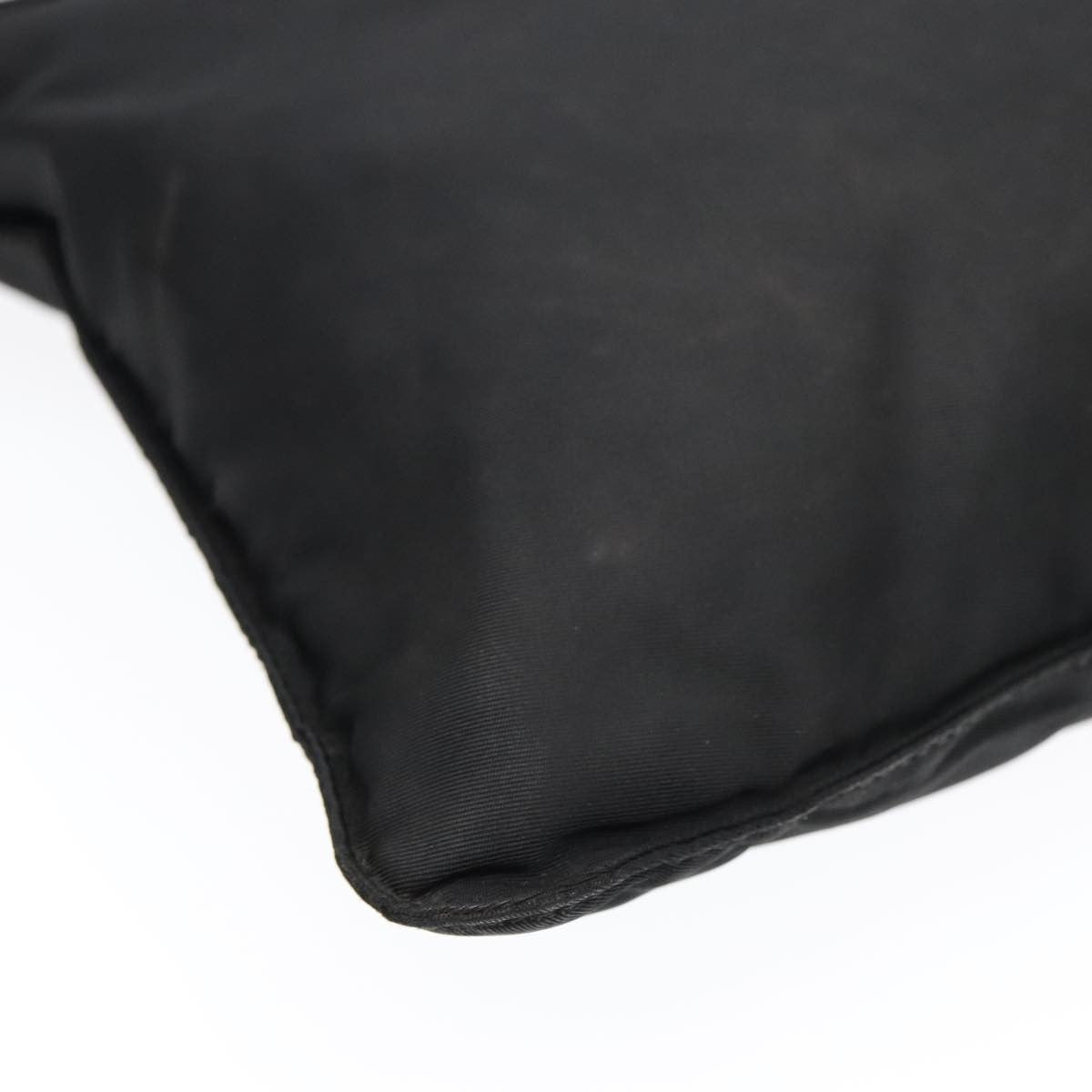 Prada Flat Messenger Bag Tessuto, BLACK, NYLON, Shoulder bag