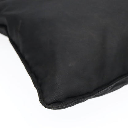 Prada Flat Messenger Bag Tessuto, BLACK, NYLON, Shoulder bag