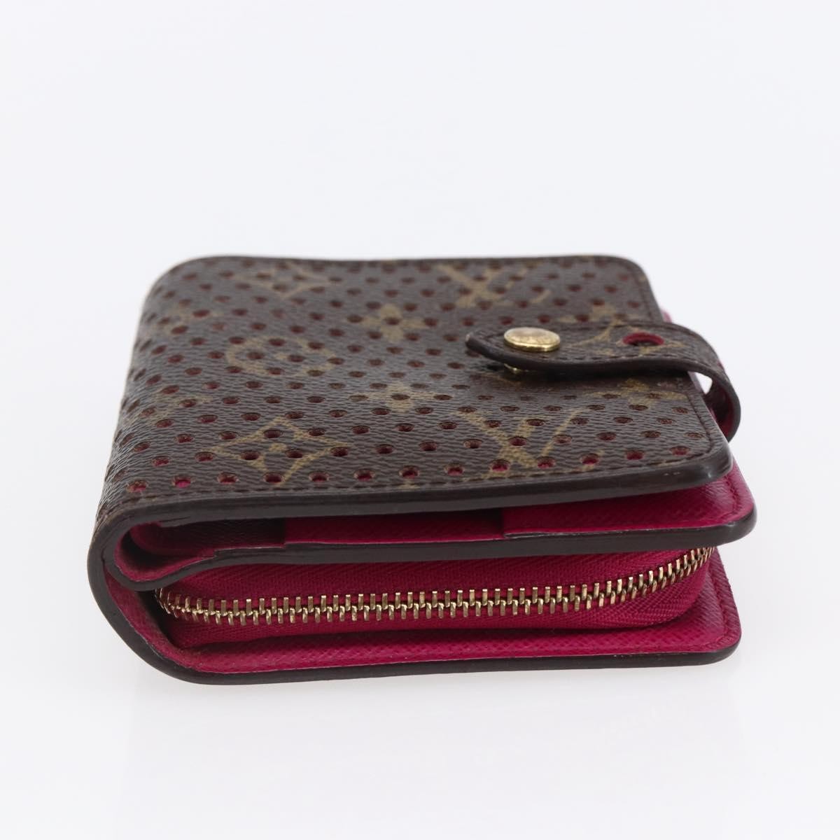 Louis Vuitton Perfo  Compact Zip Wallet Canvas, PINK, CANVAS, Wallets