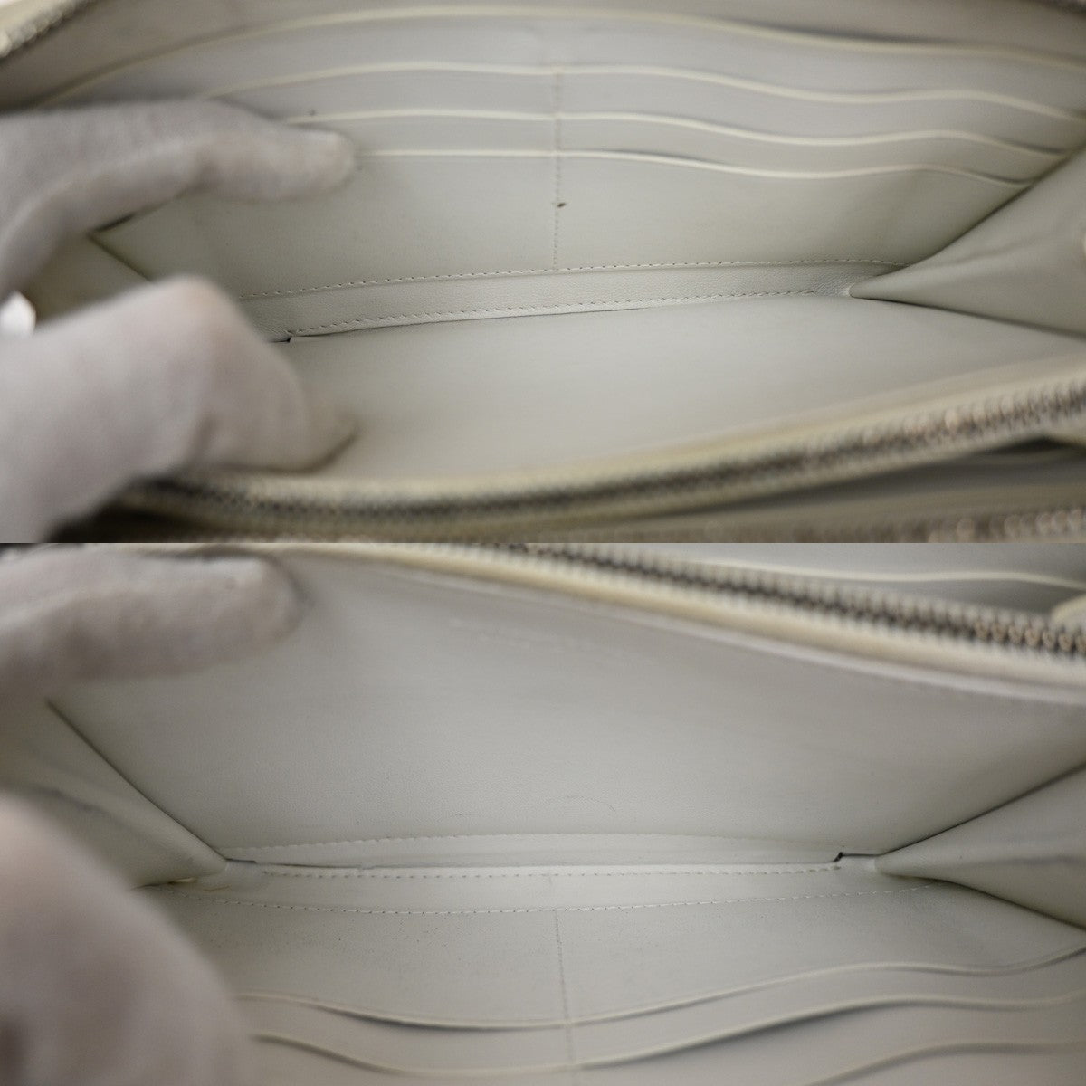 Bottega Veneta Cassette Zip Around Wallet Maxi Intrecciato Leather, WHITE, LEATHER, Wallets