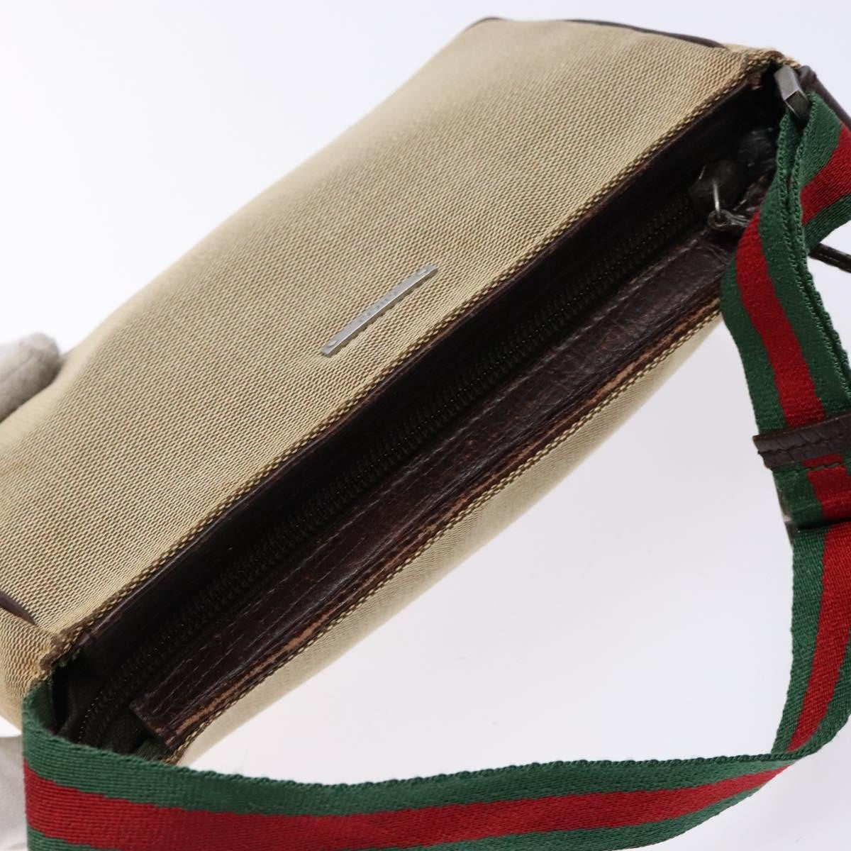 Gucci Sherry line pouch Canvas, BEIGE, CANVAS, Clutche & pouche