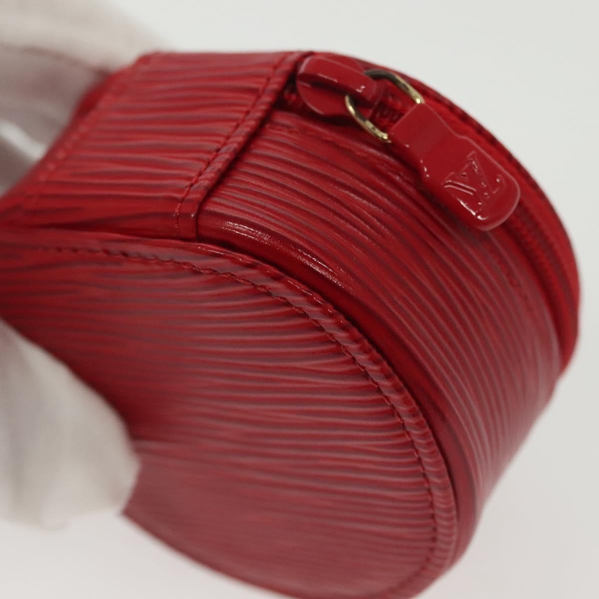 Louis Vuitton Ecrin Bijoux Pouch Epi Leather, RED, LEATHER, Clutche & pouche
