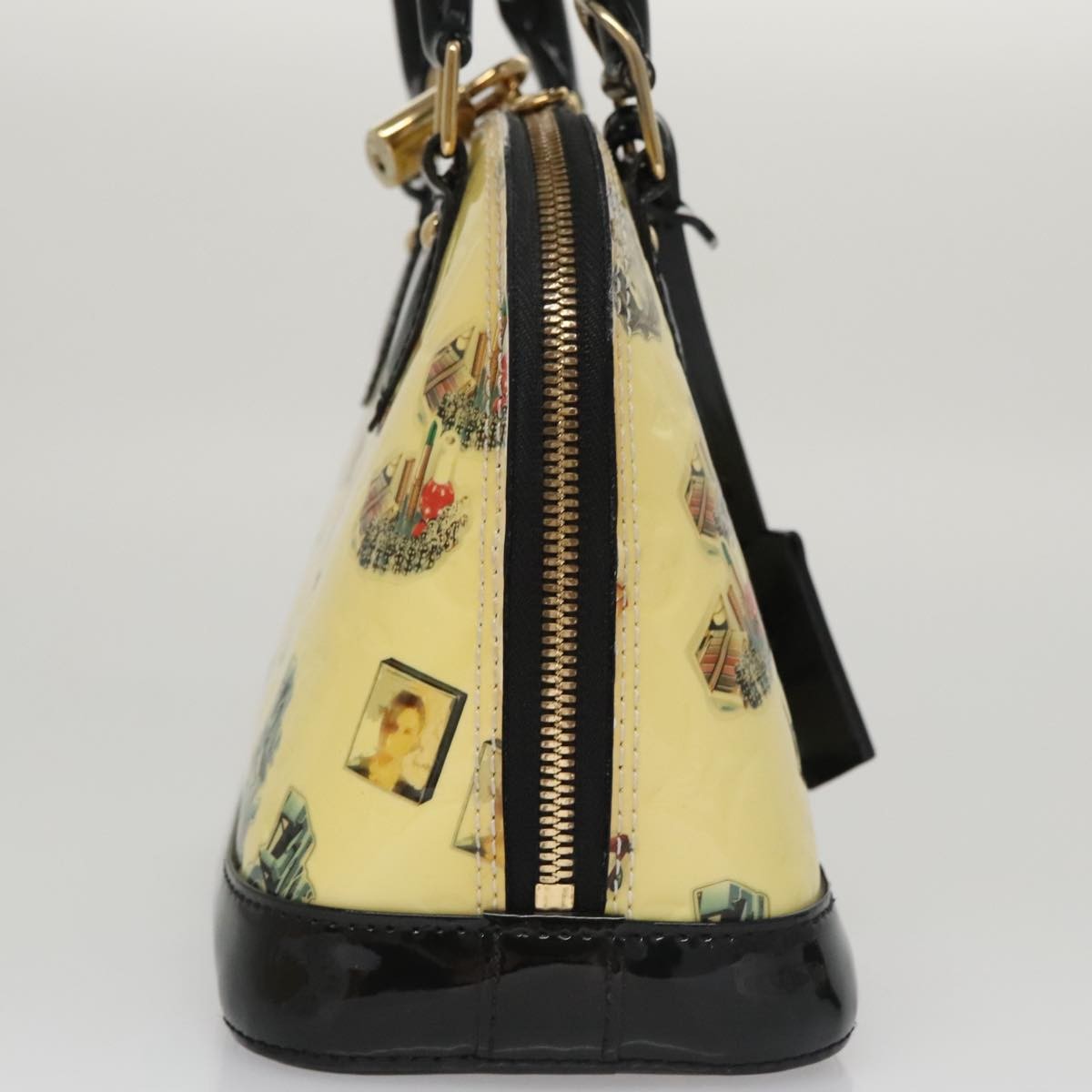 Louis Vuitton Alma Handbag Limited Edition Stickers Monogram Vernis, MULTICOLOUR, PATENT_LEATHER, Handbag