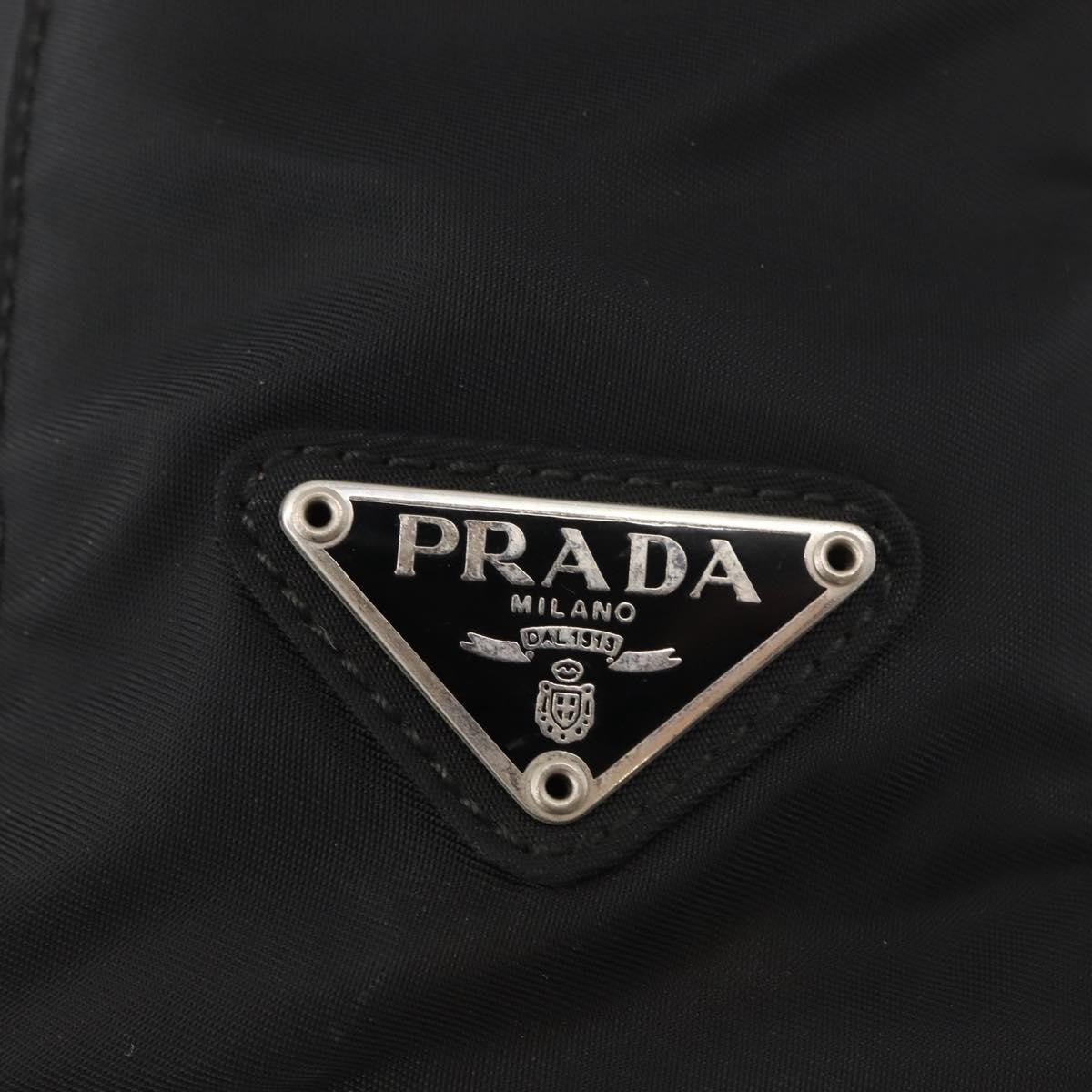 Prada Vintage Zip Tote Tessuto, BLACK, NYLON, Tote bag