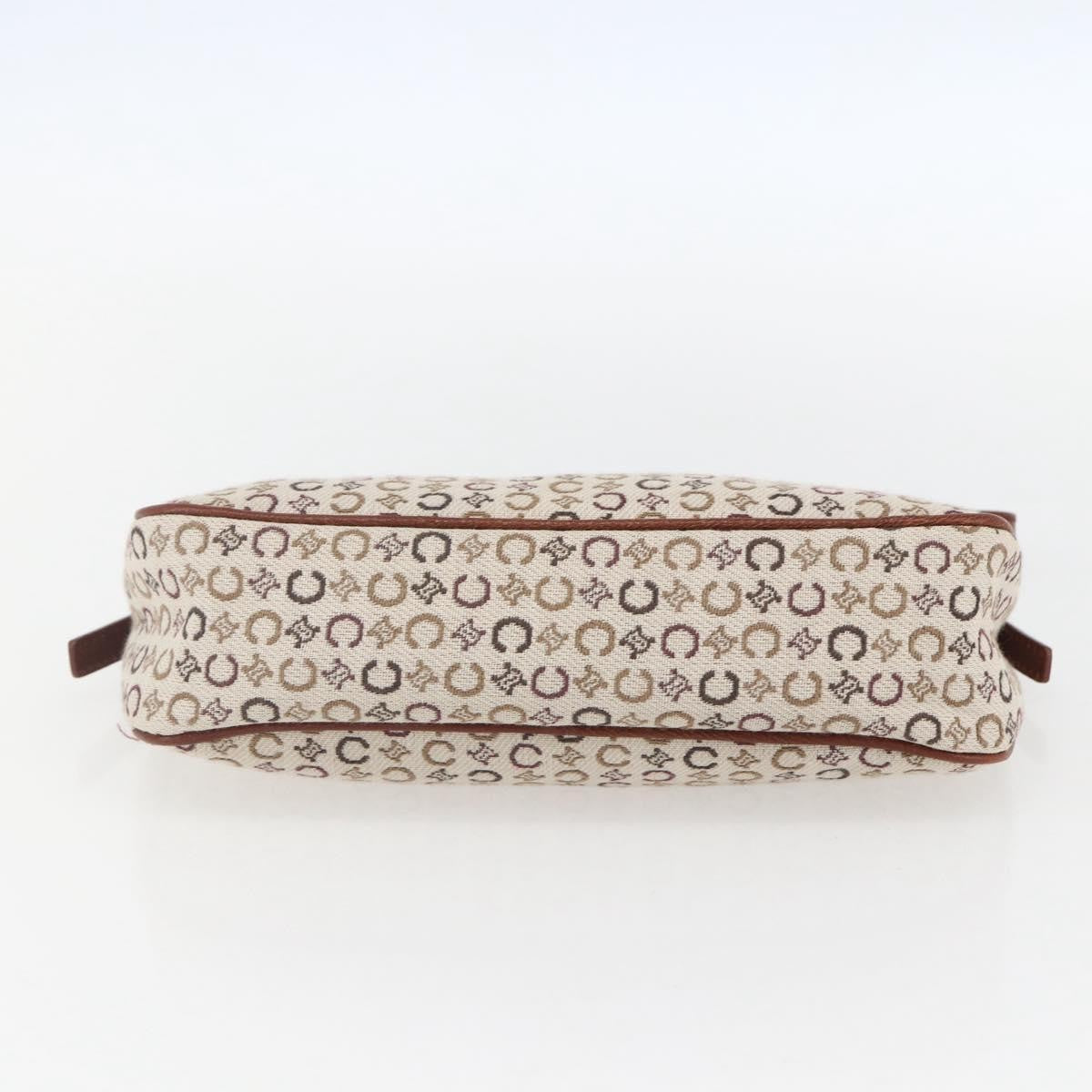 Celine C Macadam Pouch Canvas, BEIGE, CANVAS, Clutche & pouche