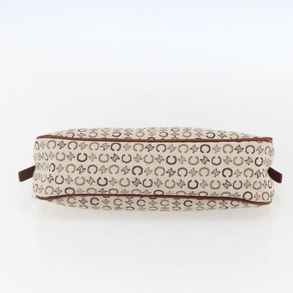 Celine C Macadam Pouch Canvas, BEIGE, CANVAS, Clutche & pouche