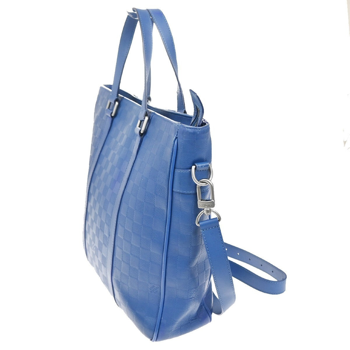 Louis Vuitton Tadao Handbag Damier Infini Leather, BLUE, LEATHER, Handbag