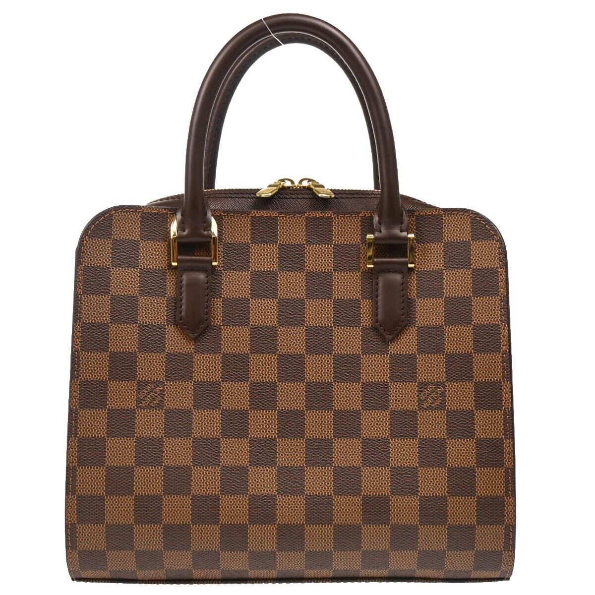 Louis Vuitton Triana Bag Damier, BROWN, CANVAS, Handbag