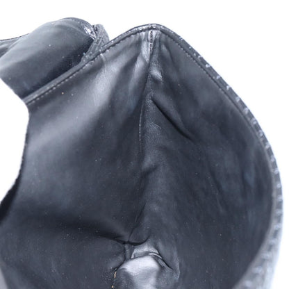 Bally Vintage Handbag Quilted Leather, BLACK, LEATHER, Handbag