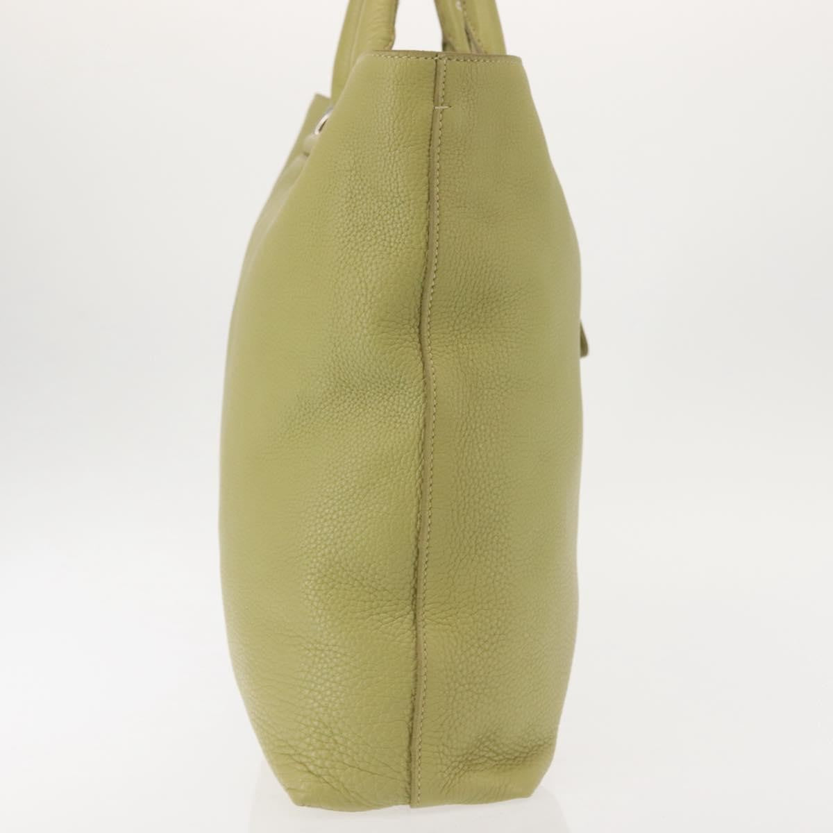 Prada Shopping Tote Vitello Daino, GREEN, LEATHER, Tote bag