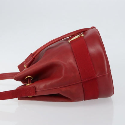 Salvatore Ferragamo Vala Shoulder Bag Leather, RED, LEATHER, Shoulder bag