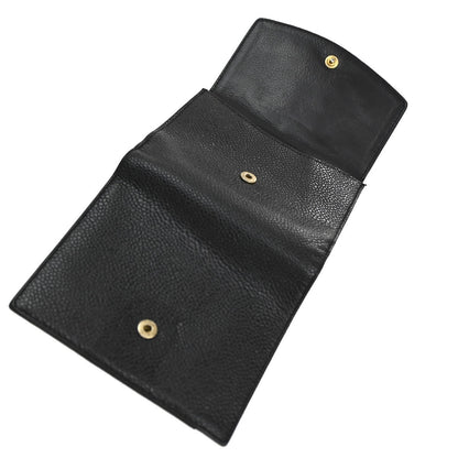 Chanel Timeless Trifold Wallet Leather, BLACK, LEATHER, Wallets