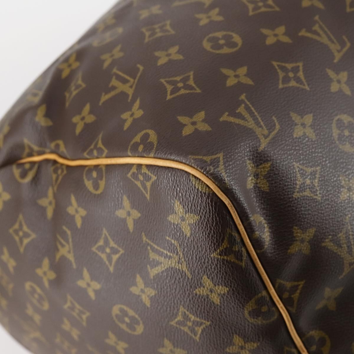 Louis Vuitton Keepall Bag Monogram Canvas, BROWN, CANVAS, Travel bag