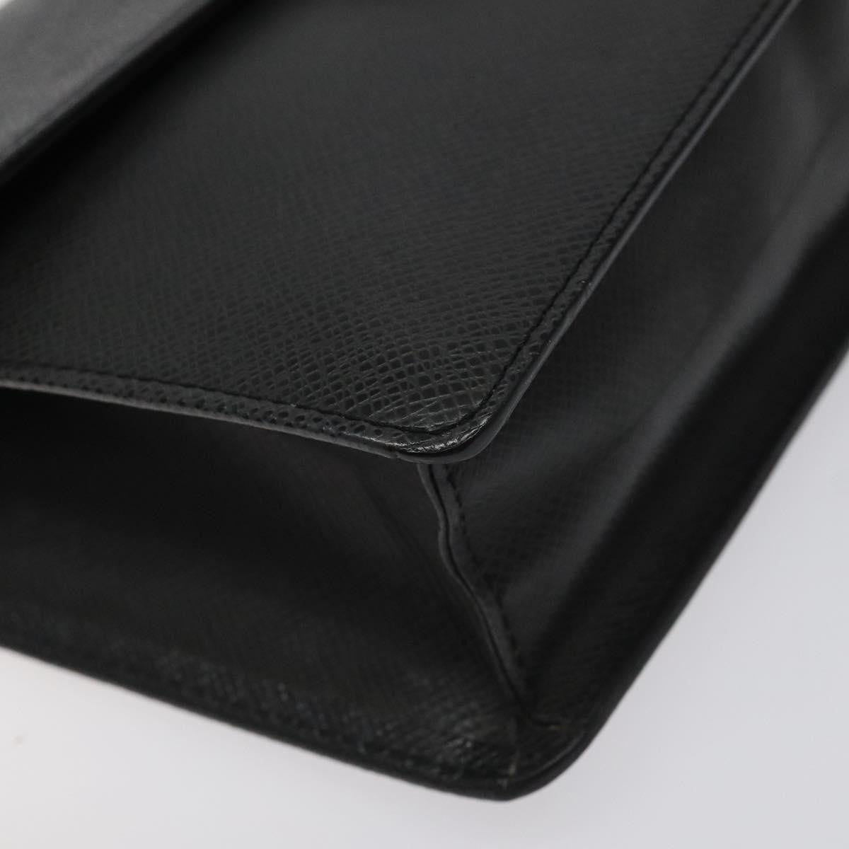 Louis Vuitton S Lock A4 Wristlet Pouch Macassar Monogram Canvas, BLACK, LEATHER, Clutche & pouche