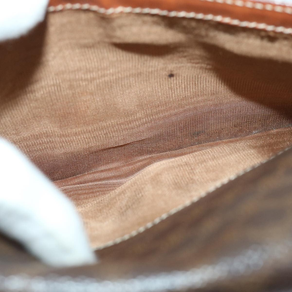 Celine Vintage Convertible Macadam Turnlock Shoulder Bag Canvas and Leather, BROWN, CANVAS, Shoulder bag