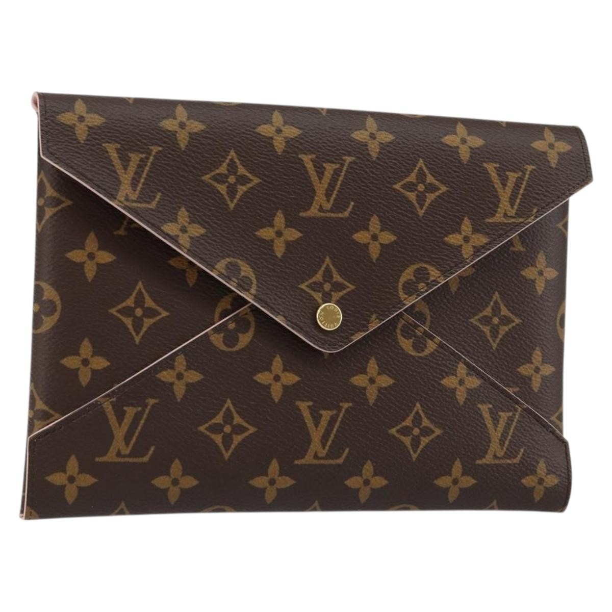 Louis Vuitton Kirigami Pochette Monogram Canvas, BROWN, CANVAS, Clutche & pouche